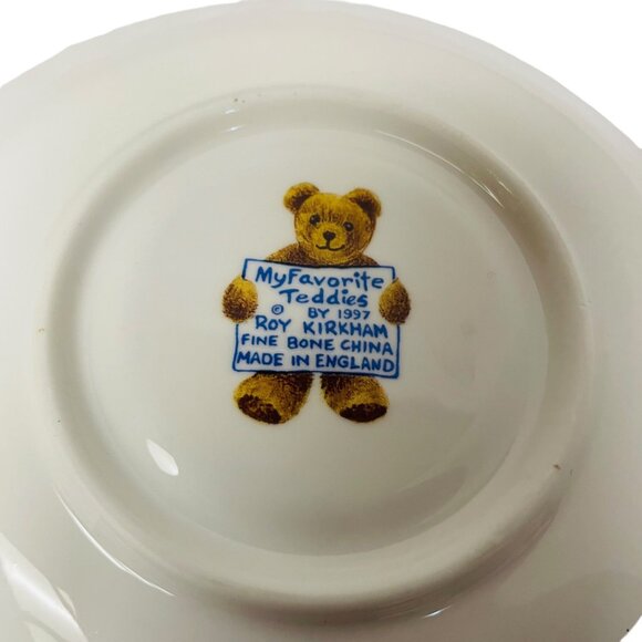 Roy Kirkham My Favorite Teddies Bears Fine Bone China Cup & Saucer Set 4" x 4 1/ - Picture 6 of 11